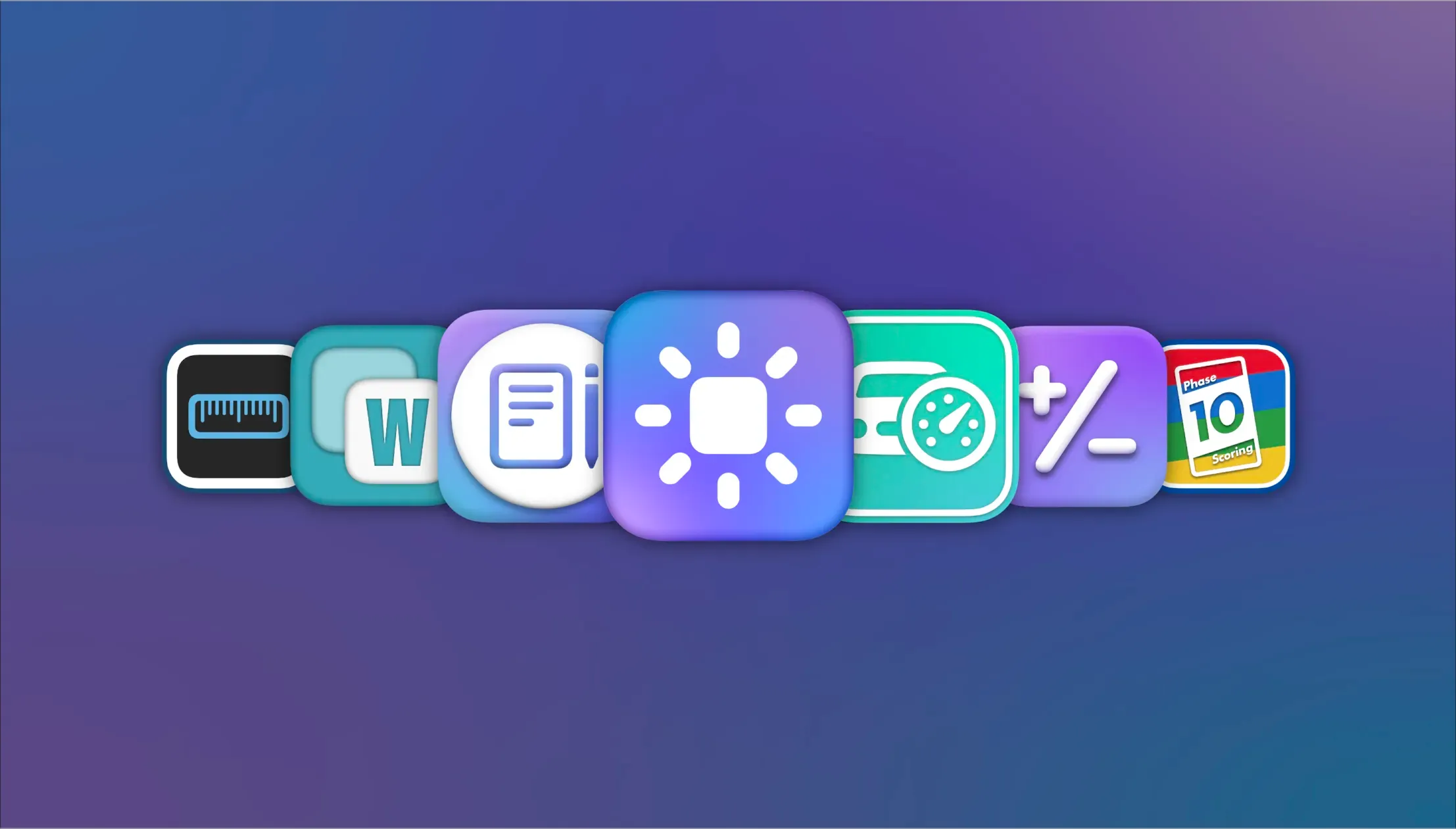 App Icons with Sun Apps Logo
